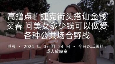 高撸点！捷克街头搭讪金钱买春问美女多少钱可以做爱各种公共场合野战